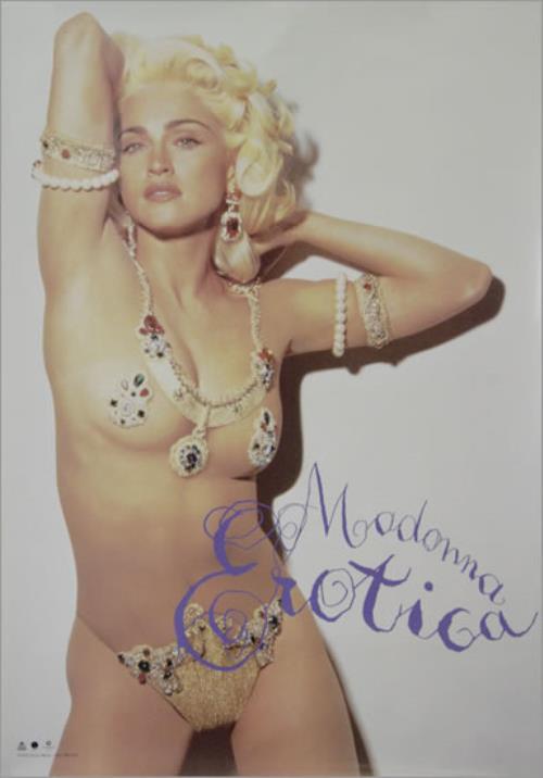 マドンナ　Eroticaポスター Madonna Erotica promo poster 1992 – South Fir Street
